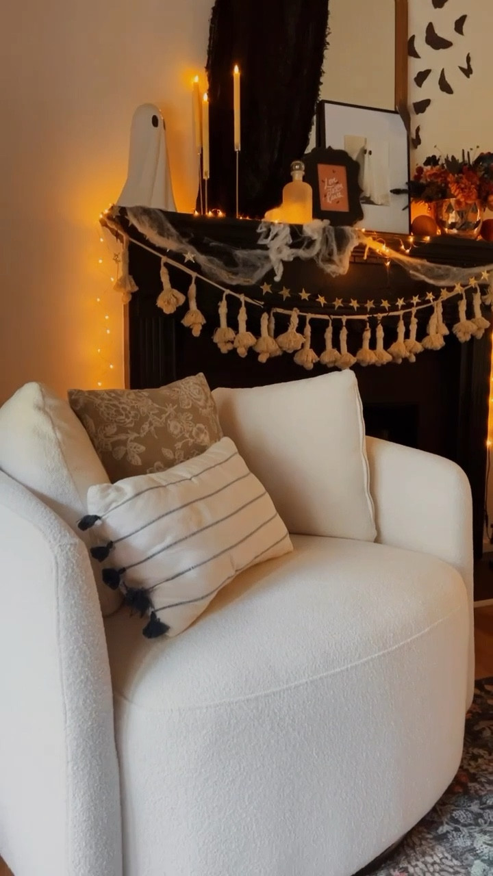 The boucle chairs of your dreams! It’s my favorite piece of furniture! #falldecor 

#LTKhome #LTKFind #LTKstyletip