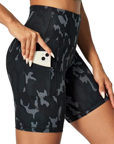 IUGA Biker Shorts Women 6" Tummy Control Workout Yoga Compression Shorts | Amazon (US)