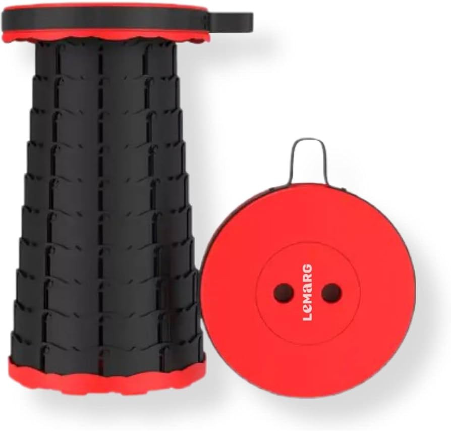 LEMARG: Upgraded Lightweight But Stronger Folding Stool Load Capacity 400lbs Retractable Portable... | Amazon (US)