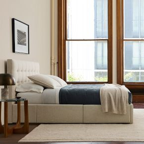 Emmett Tufted Side Storage Bed | West Elm (US)