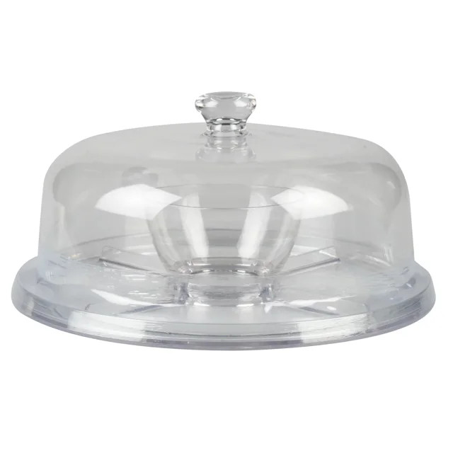 Better Homes & Gardens 2.25 in Round Acrylic Everyday Cake Stand, Clear - Walmart.com | Walmart (US)