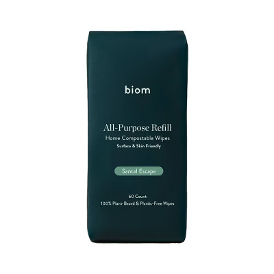 Biom Santal Escape All Purpose Cleaning Wipes Refill - 60ct | Target