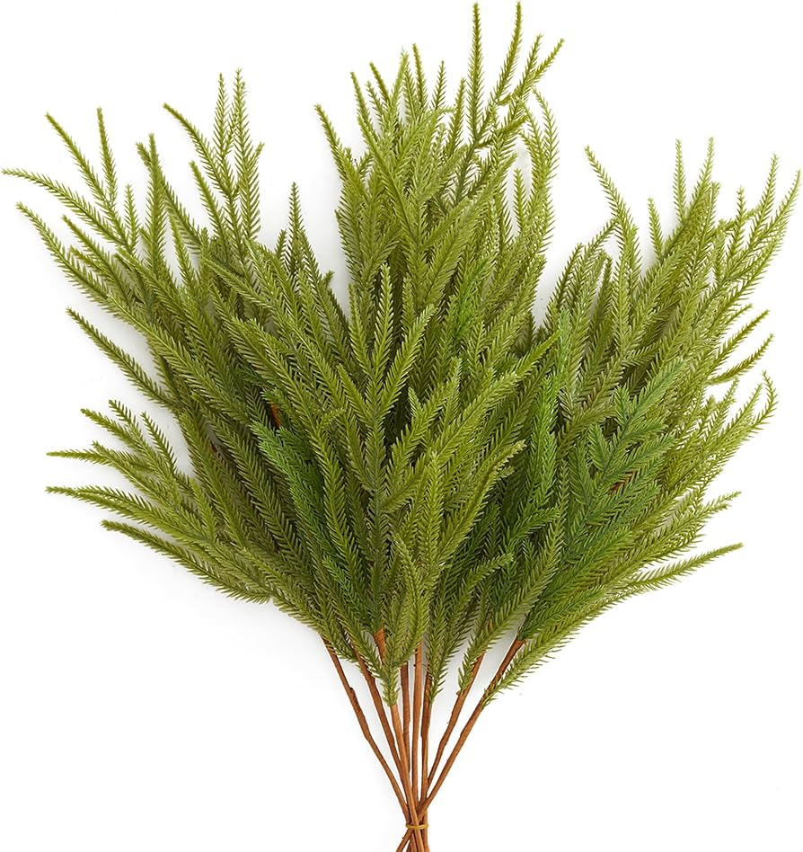 Anna's Whimsy 6pcs 29.5inch Artificial Pine Branches - Christmas Greenery Stems for Crafts, Chris... | Amazon (US)