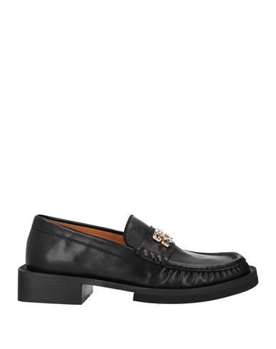 Ganni Woman Loafers Black Size 11 Leather | YOOX (US)