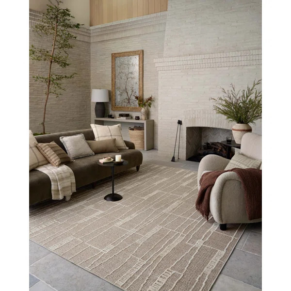 Amber Lewis x Loloi Bexley Mushroom / Natural Area Rug | Wayfair North America
