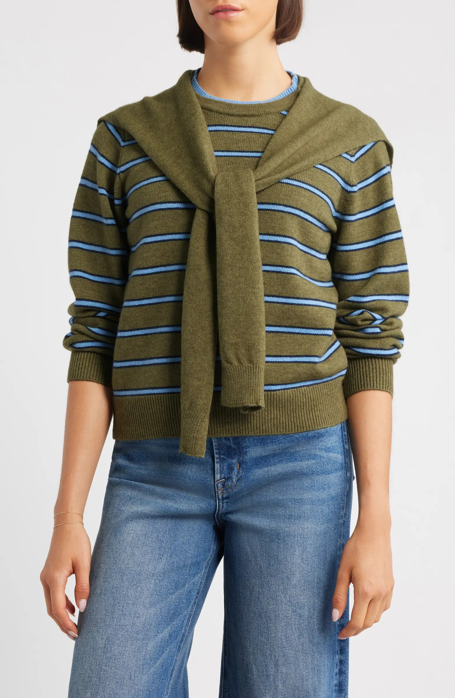 Wit & Wisdom Twofer Tie Sleeve Sweater | Nordstrom | Nordstrom