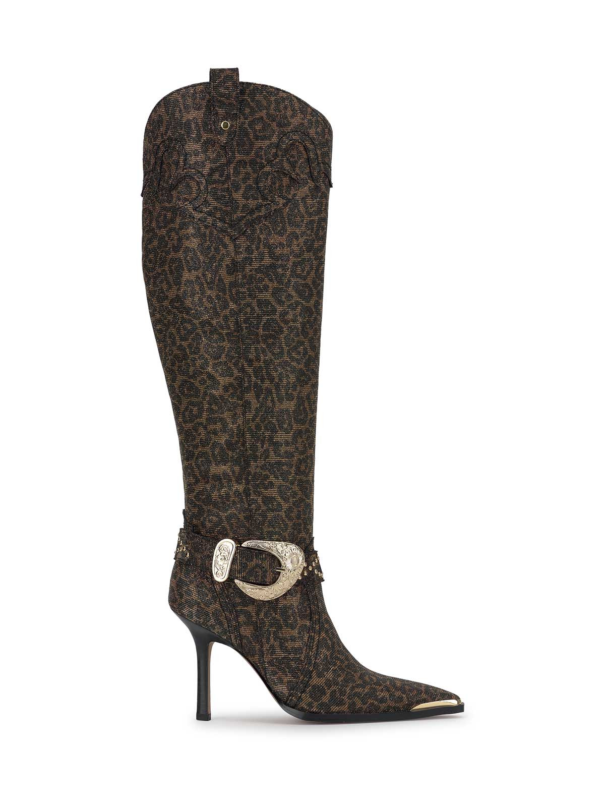 Kenzin Tall Boot in Leopard Sparkle | Jessica Simpson
