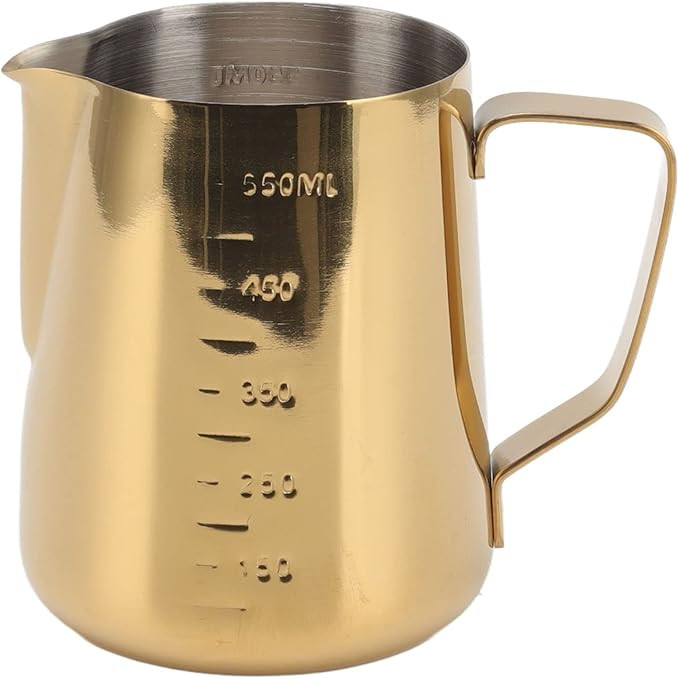 Milk Frothing Pitcher Jug, 304 Stainless Steel Milk Coffee Steaming Pitcher with Eagle Nozzle Out... | Amazon (US)