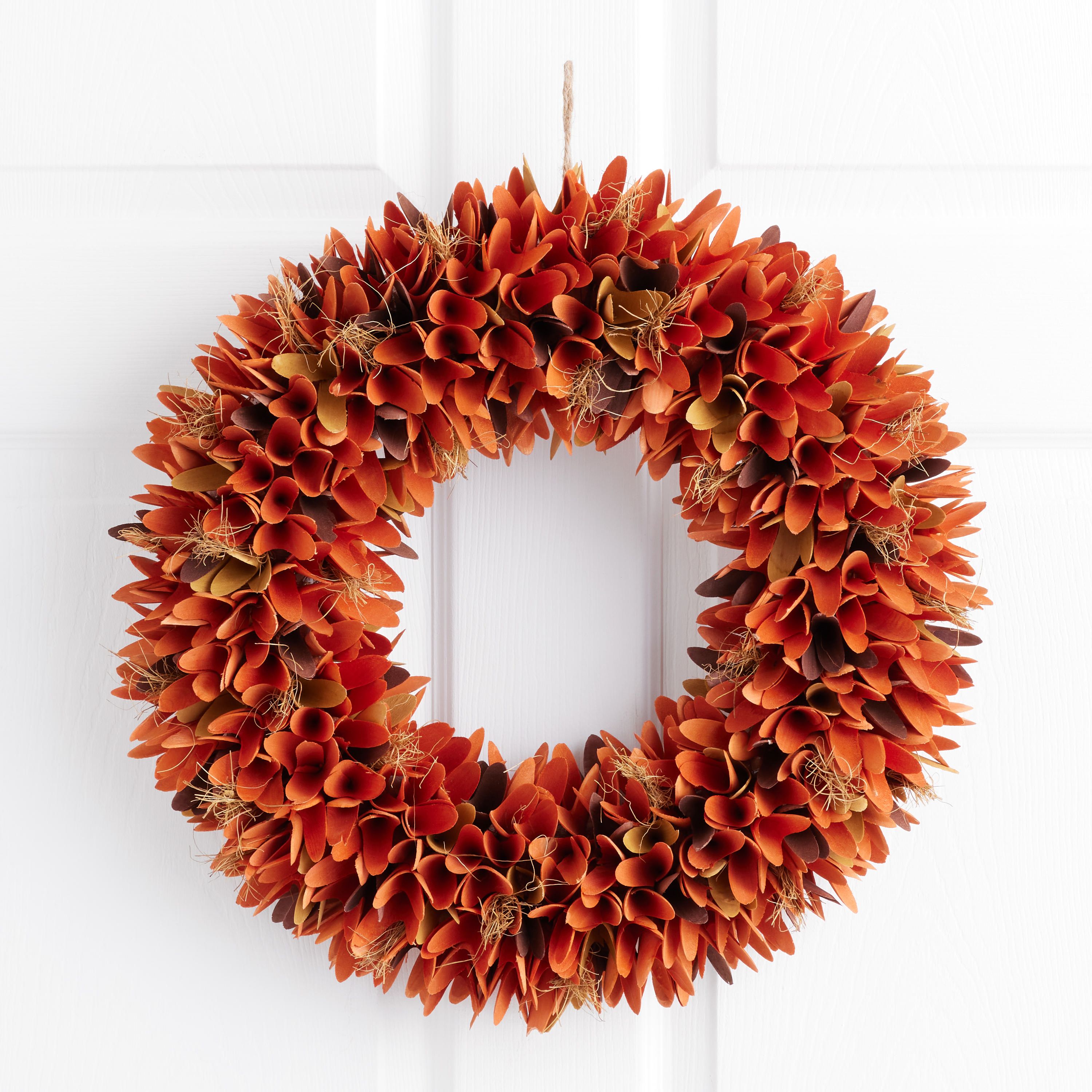 Harvest Wood Curl Wreath | World Market