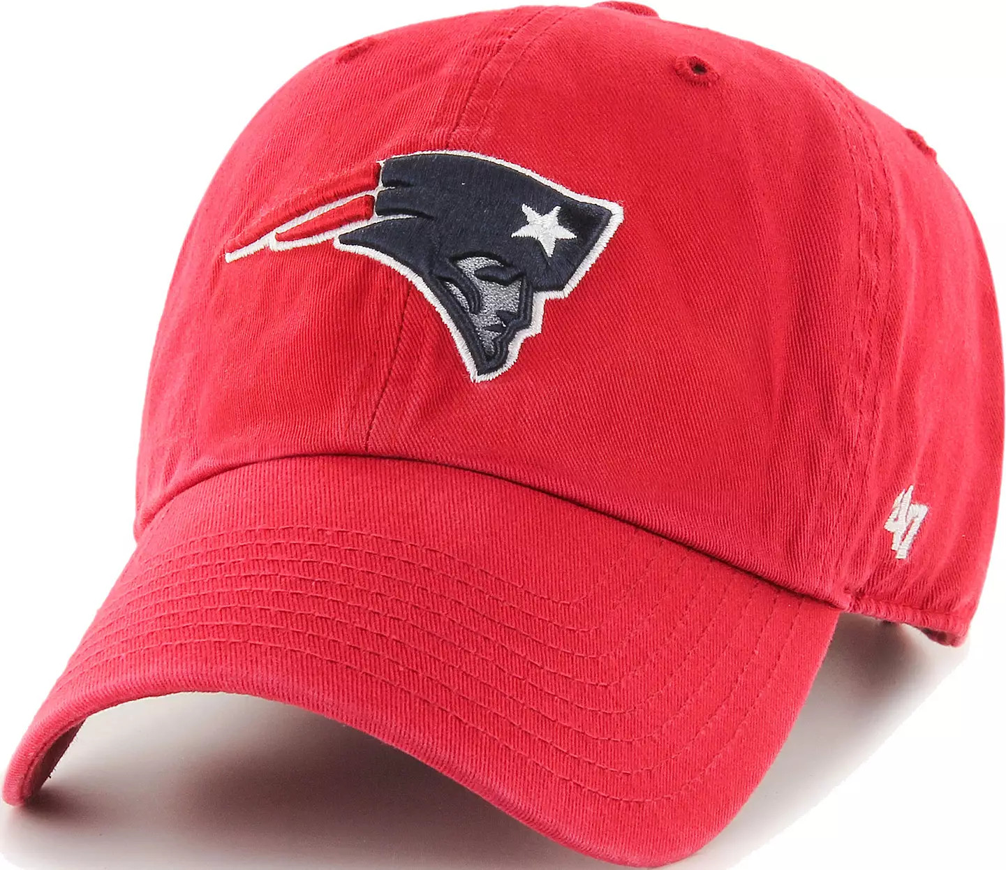 '47 Adult New England Patriots Clean Up Red Adjustable Hat | DICK'S Sporting Goods