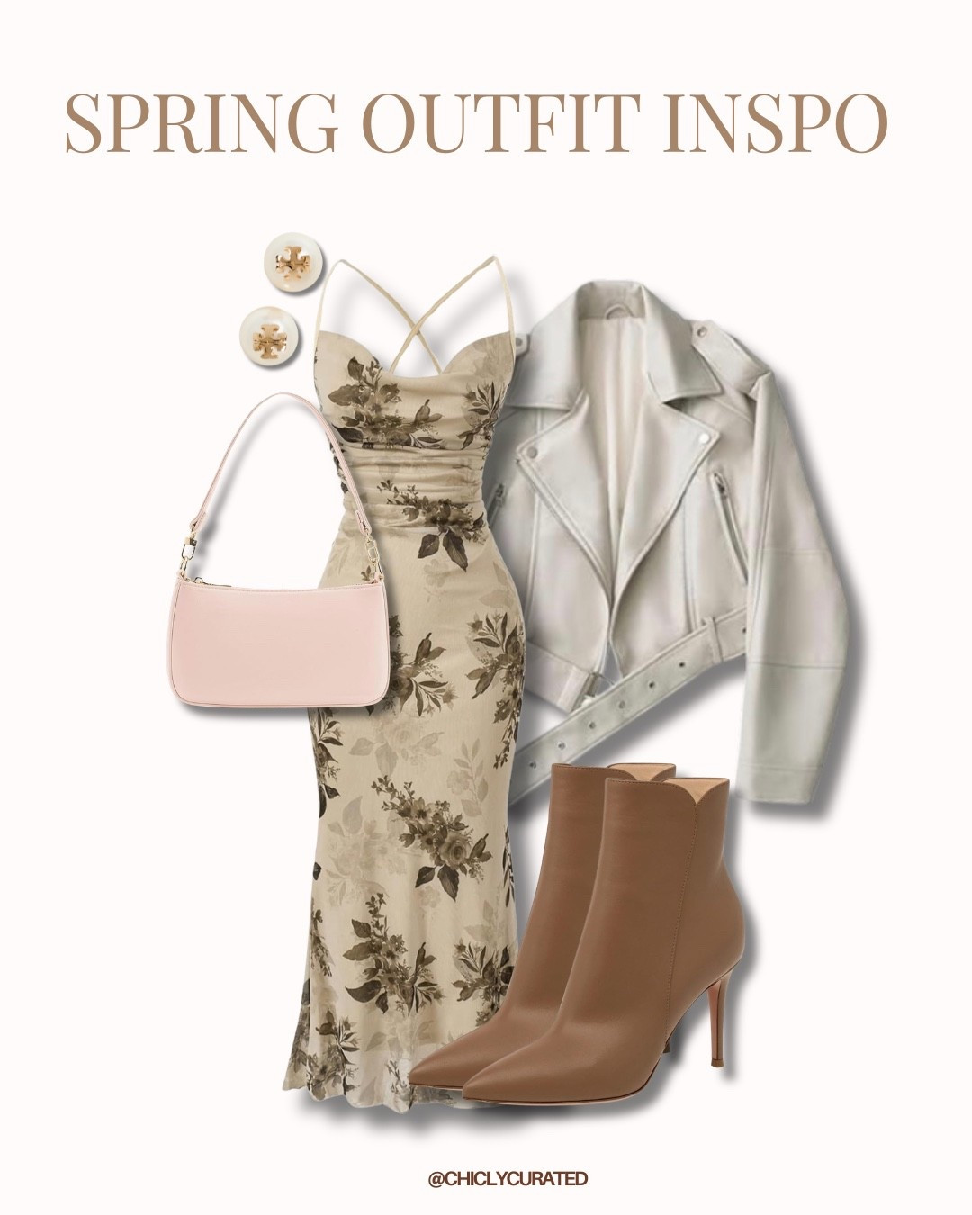 An easy elevated spring outfit formula: floral midi + neutral moto + classic ankle boot.



#LTKspring #LTKSpringSale #LTKSaleAlert