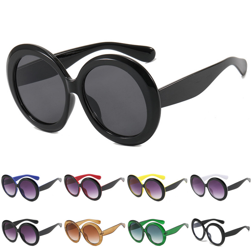 Fashion Retro Large Sunglasses Men Women Round Futuristic Oversized Eye Glasses  | eBay Australia | eBay AU