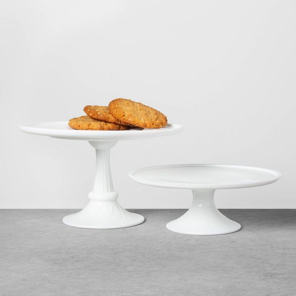 Milkglass Cake Stand White - Hearth & Hand™ with Magnolia | Target