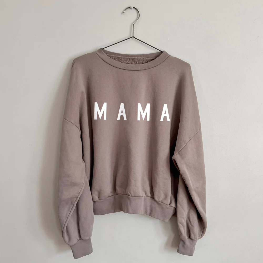 Womens Mama Everyday Sweatshirt in Blackberry Color - Ford And Wyatt | Ford and Wyatt