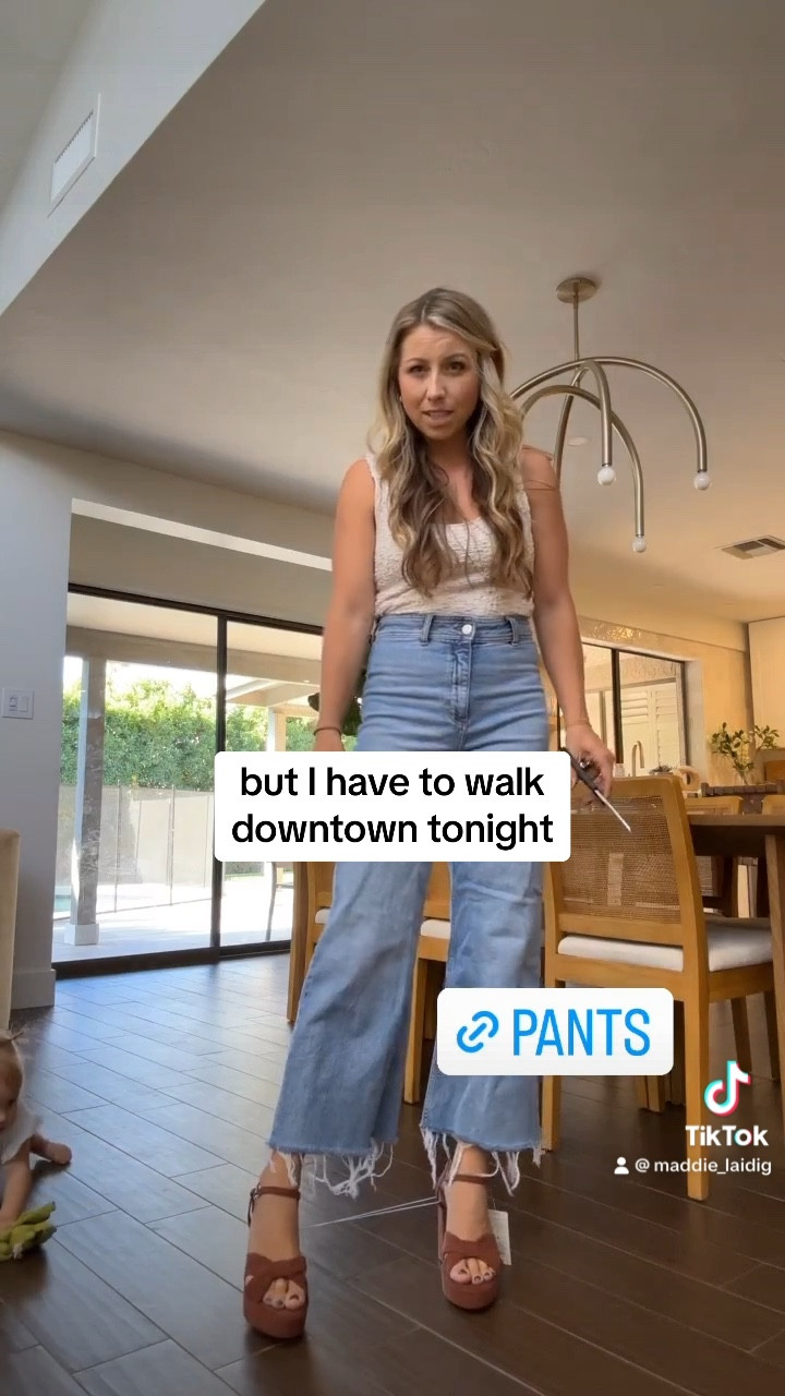 Repost because these jeans are the best. They have stretch so I would size down (wearing a size 2 in them)  

#LTKSeasonal #LTKmidsize #LTKfindsunder100
