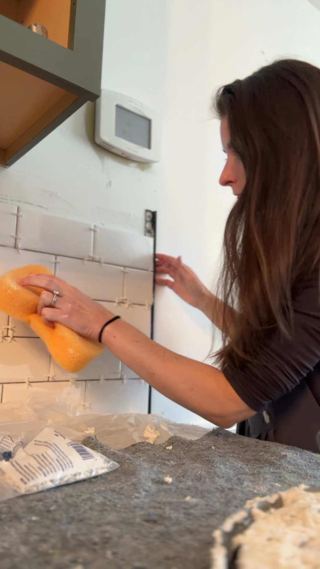 Affordable tile backsplash 