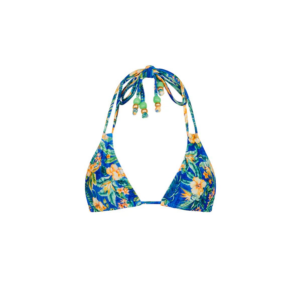 Halter Bralette Bikini Top - Tropez Tides | Kulani Kinis US