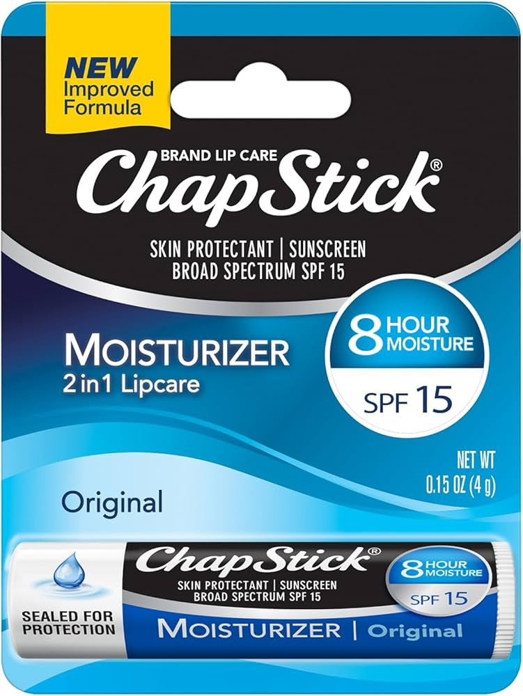 ChapStick Moisturizer 2-in-1 Lipcare SPF 15, Original – Sunscreen Lip Balm with Aloe Vera and... | Amazon (US)