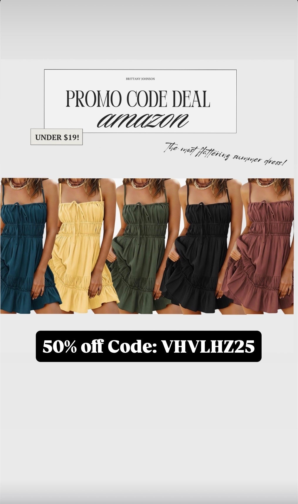 This dress is seriously SO flattering 😍☀️ lightweight, flowy & perfect for summer vacations, brunch, date nights & beach trips 🤍✨ And it’s under $19!!

✨ Use code: VHVLHZ25 for 50% OFF ✨

#LTKSaleAlert #LTKootd #LTKgrwm