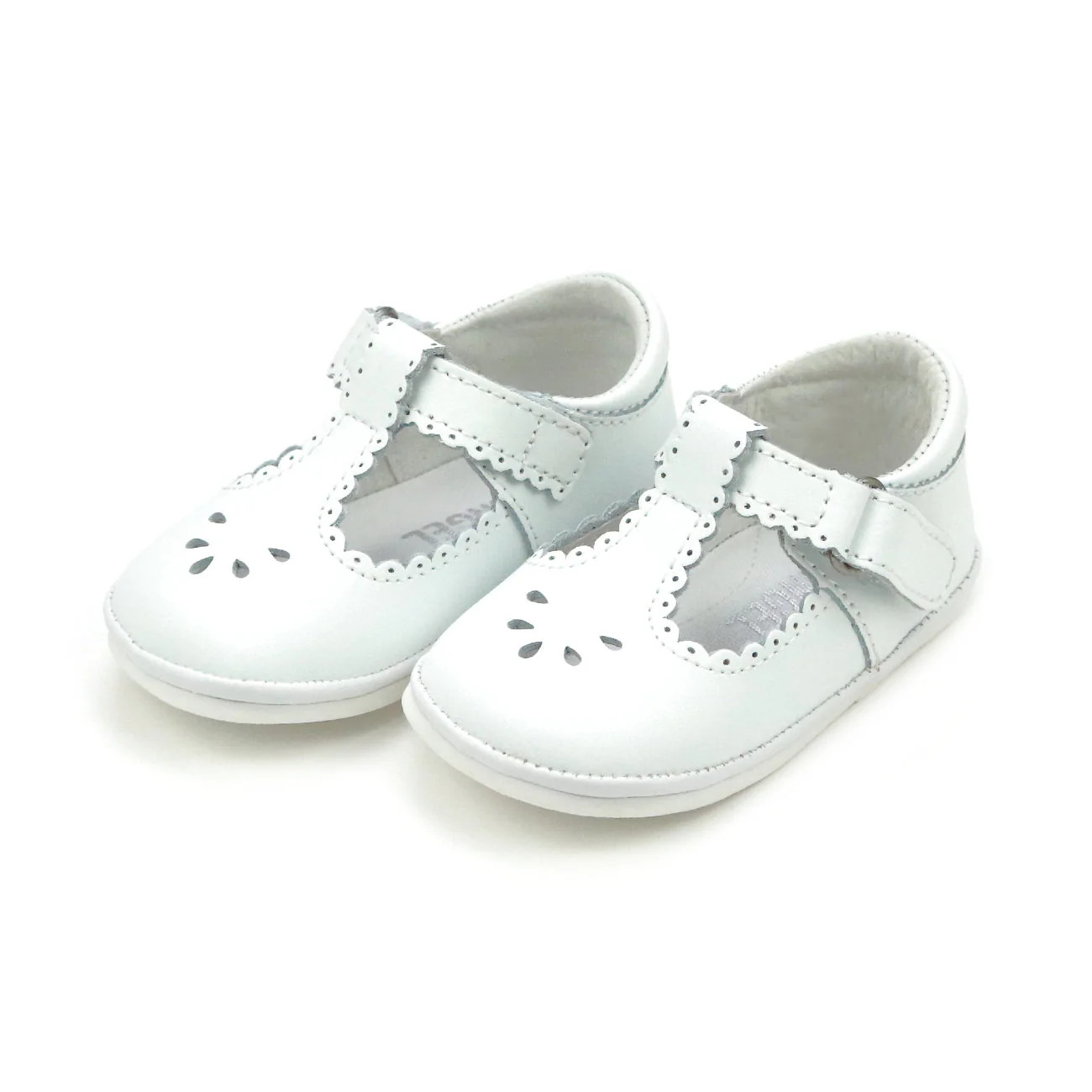 L'Amour Dottie Scalloped T-Strap Mary Jane- Baby | JoJo Mommy