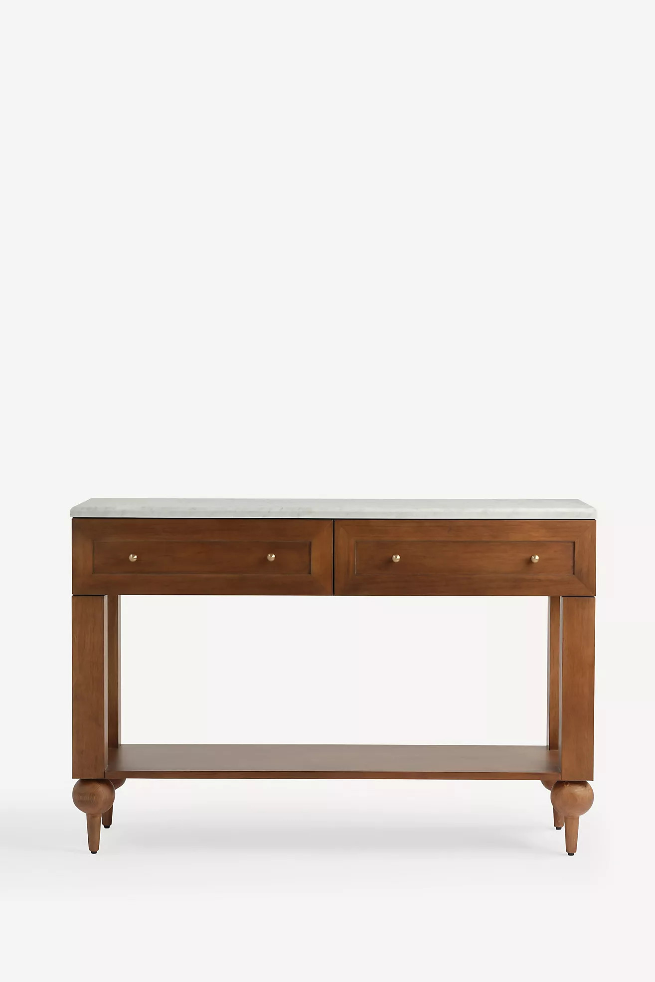 The Fern Marble Top Console | Anthropologie (US)