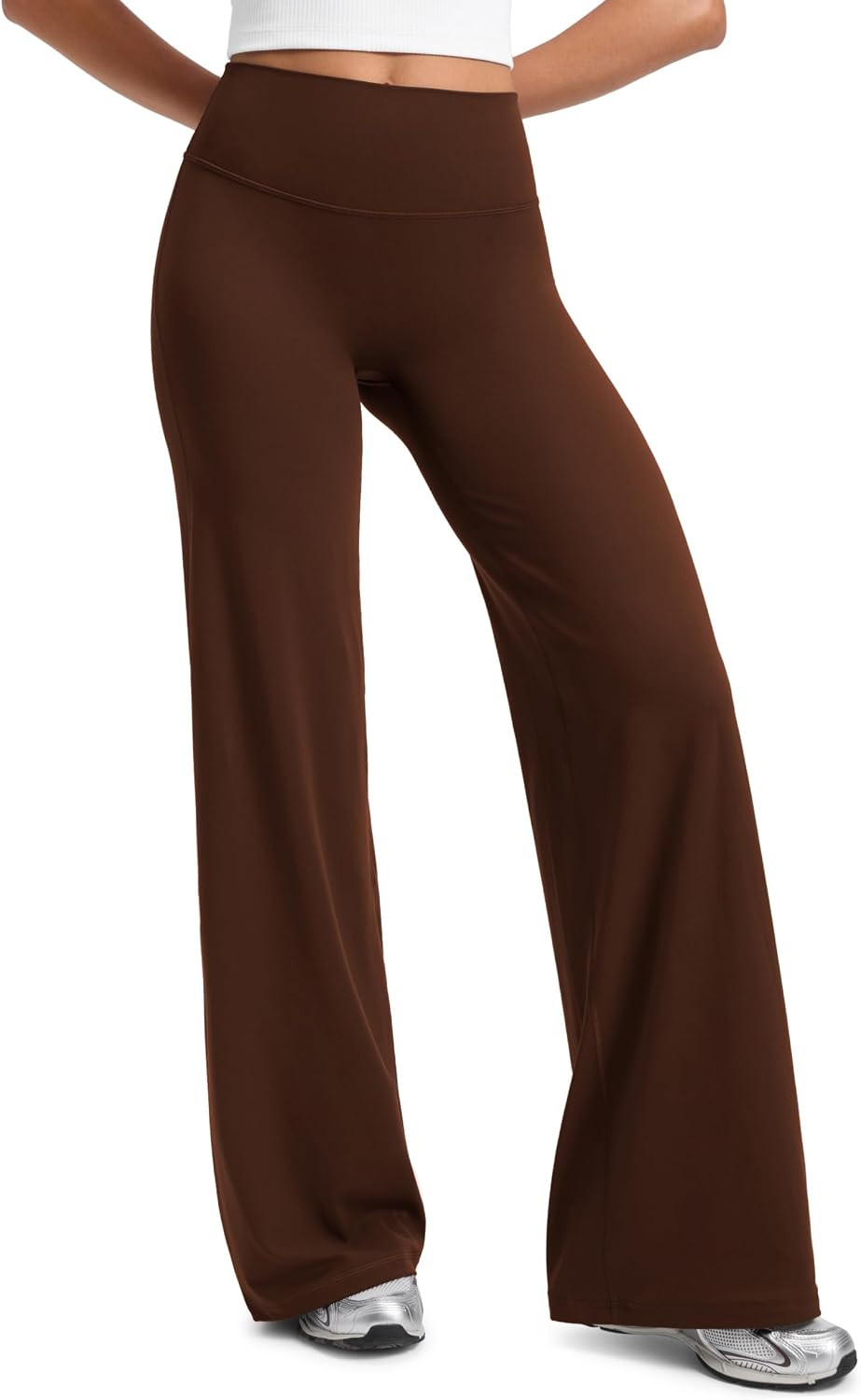 CRZ YOGA Softretch Wide Leg Pants 28"/30"/32" | No Front Seam, Ultimate Comfort, Next to Skin, Yoga, Casual, High Waisted, for Women | Amazon (US)
