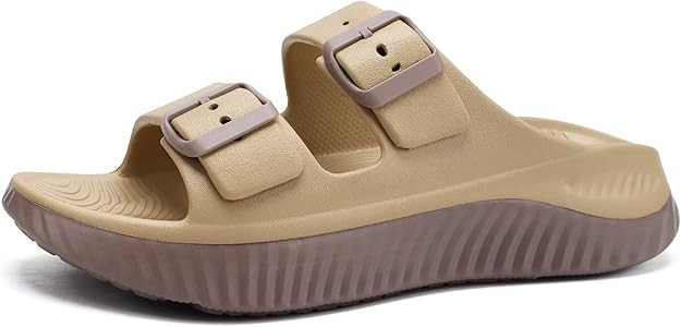 KuaiLu Womens Recovery Sandals With Comfortable Plantar Fasciitis Arch Support, Orthotic Adjustab... | Amazon (US)