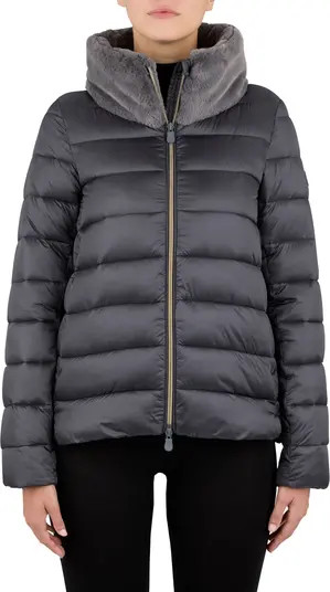 Save The Duck Mei Mixed Media Puffer Jacket | Nordstrom | Nordstrom Canada