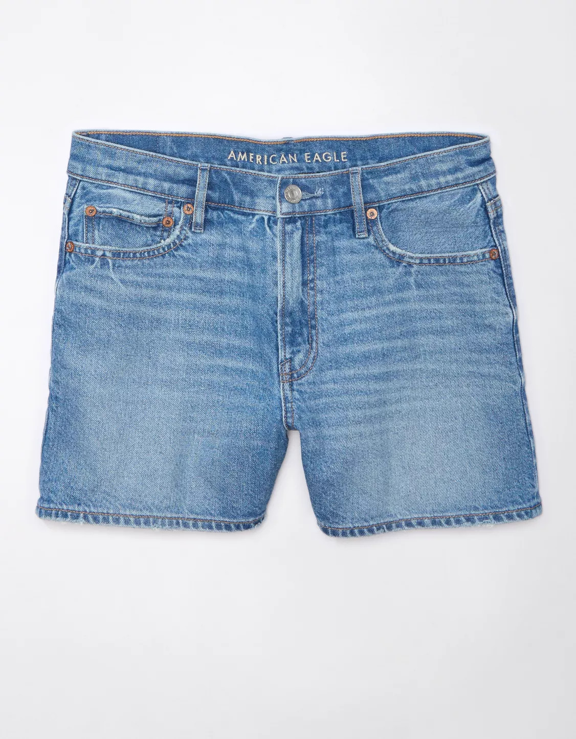 AE Strigid Super High-Waisted Relaxed Denim Short | American Eagle Outfitters (US & CA)