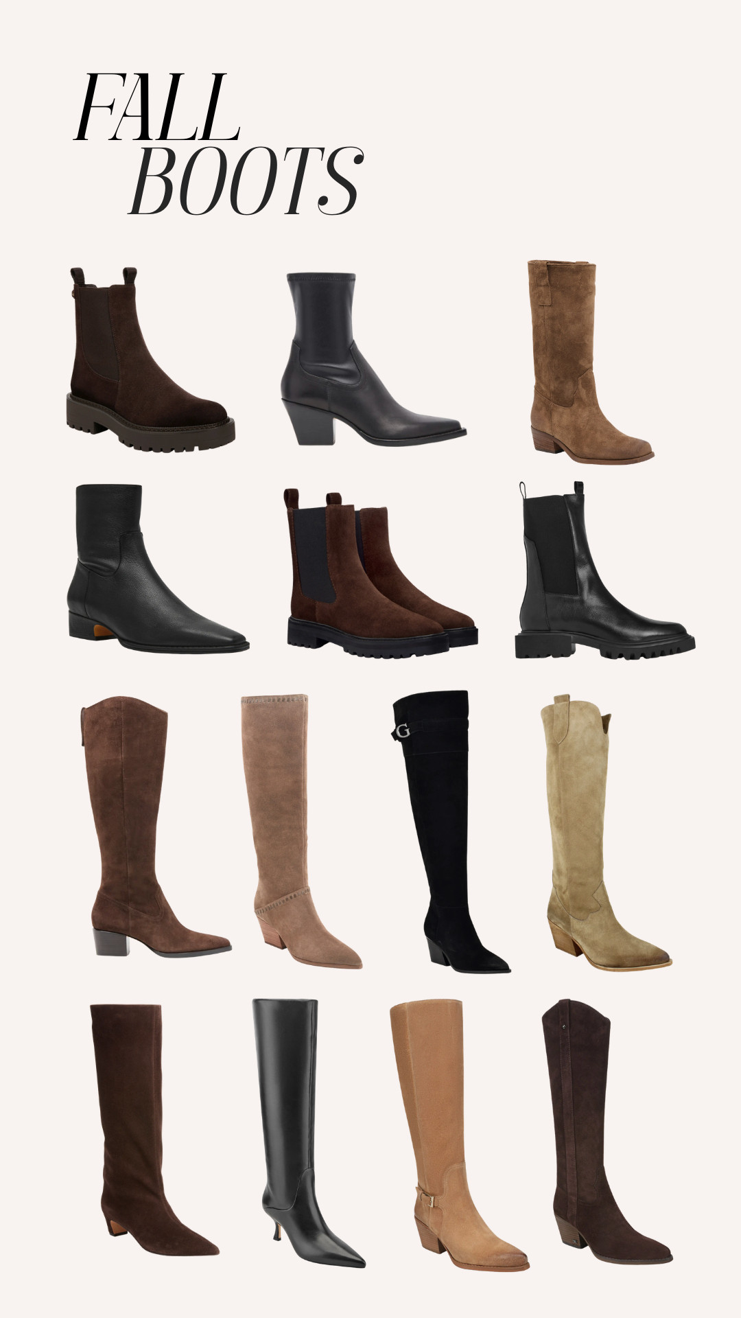 My top fall boots picks! Ankle and knee high options 

 #LTKSeasonal