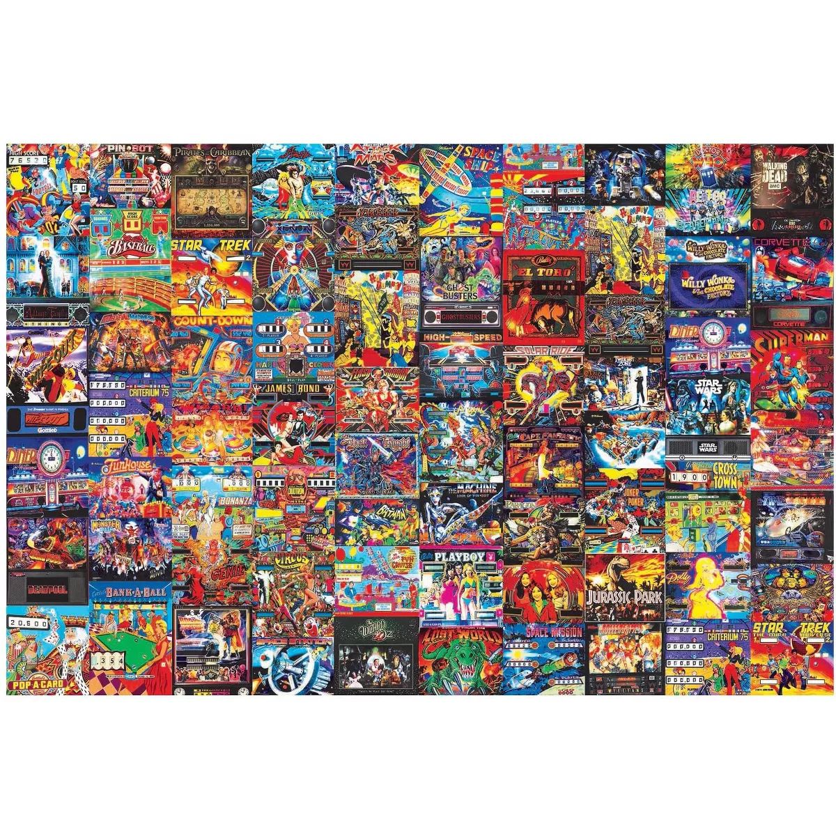 Toynk Pinball Parlor Retro Arcade Puzzle | 1000 Piece Jigsaw Puzzle | Target