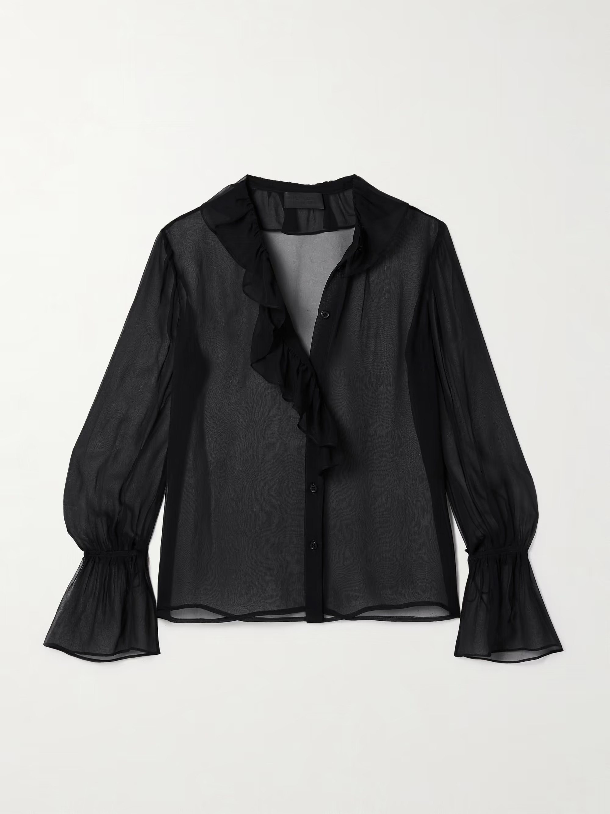 Cecily ruffled silk-chiffon blouse | NET-A-PORTER (US)