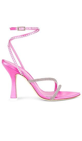 Giglio Heel in Satin Candy | Revolve Clothing (Global)