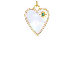 Mother of Pearl heart charm | Sequin