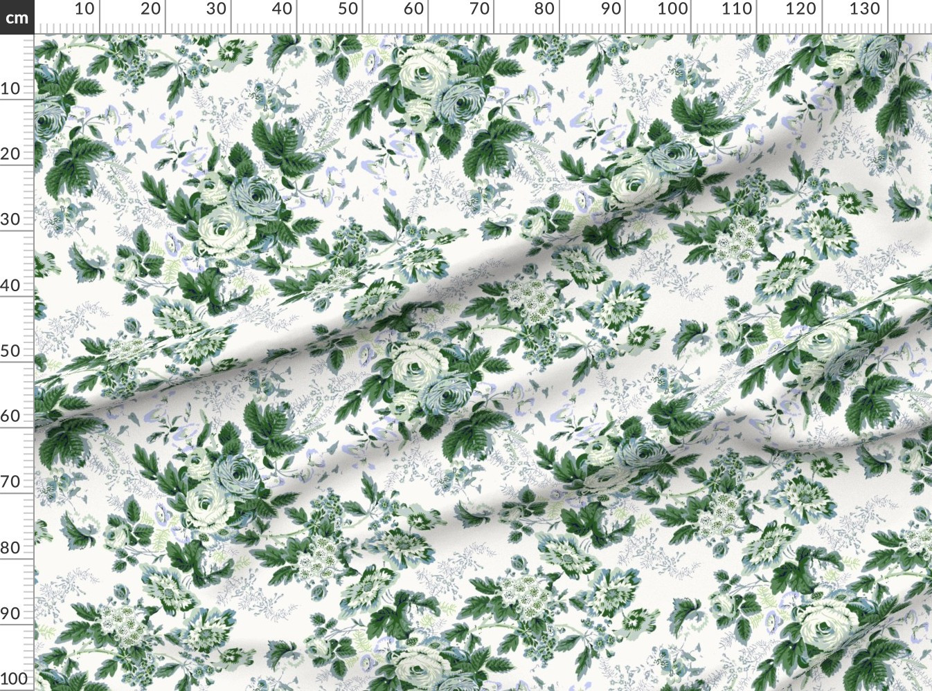 English Chintz Color Kelly Green Fabric | Spoonflower | Spoonflower