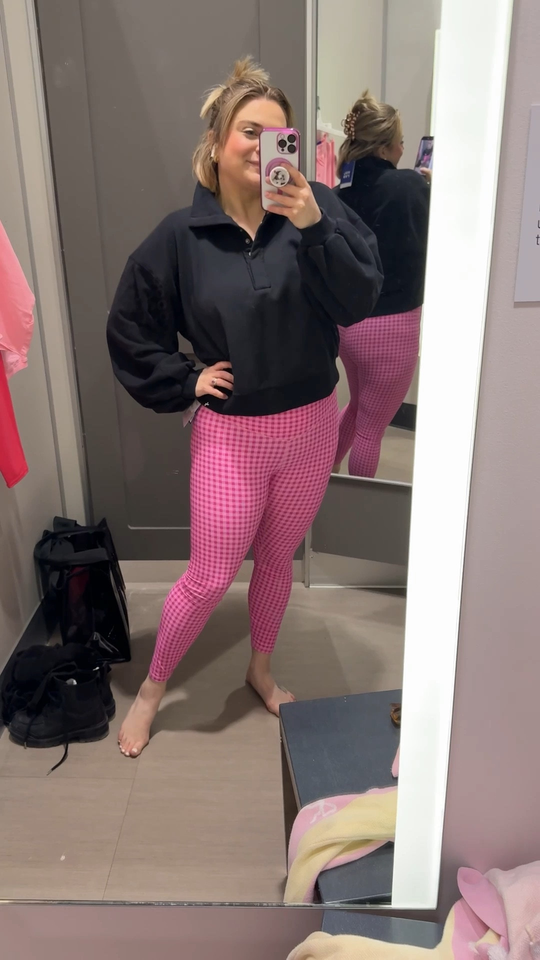 Cutie crop pullover + pink gingham leggings from the new JoyLab Target collection!

#LTKMidsize #LTKfitnessgoals #LTKActive