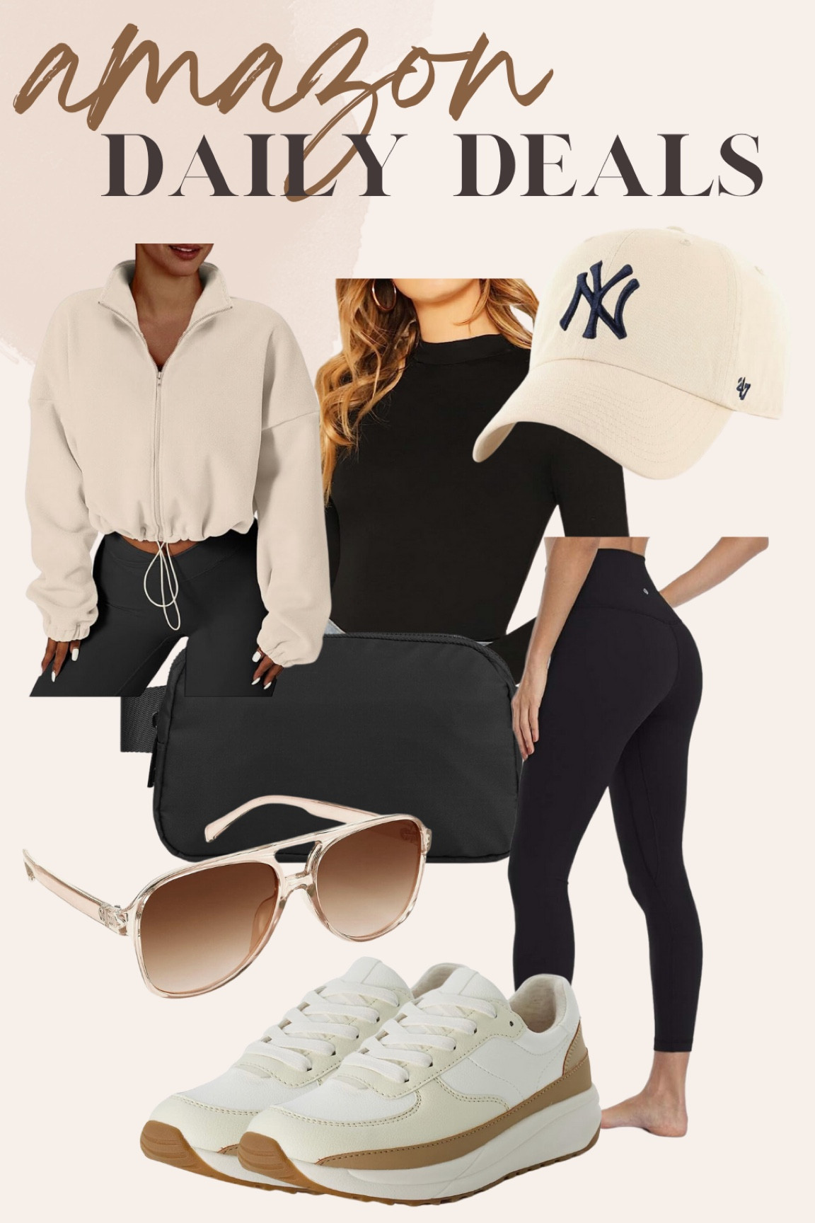 Amazon daily deals - fall fashion - travel outfit - these leggings are my absolute favorite ever! Belt bag - sunglasses - casual outfit - comfy outfit - 

#LTKsalealert #LTKstyletip #LTKtravel