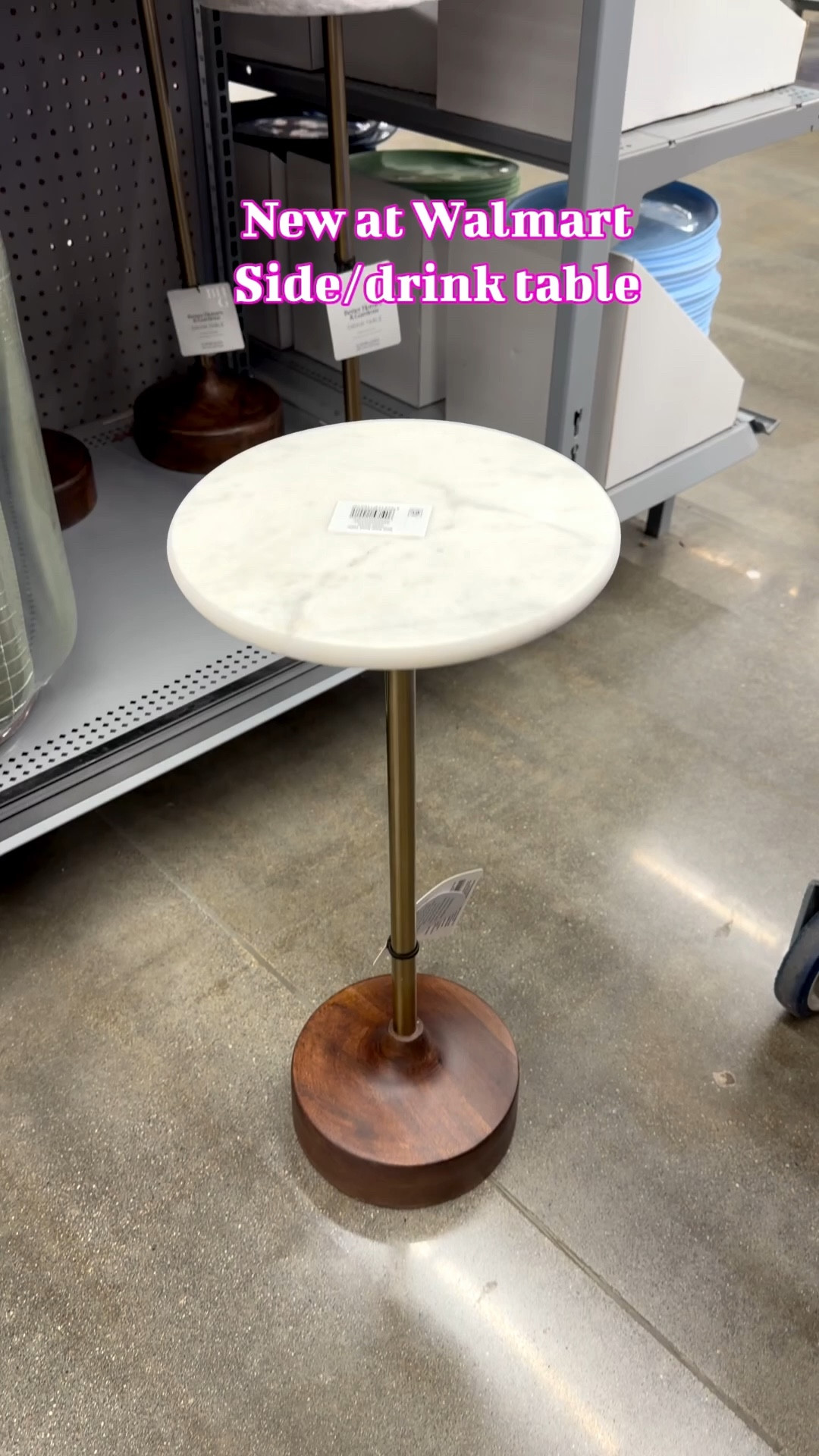 Elevate your living space with the stylish and sophisticated Better Homes & Gardens Aster Drink Table. This stunning piece features a genuine marble top with a beautiful, unique pattern, offering a smooth and elegant surface for placing drinks, small décor, or personal items. The sleek brass stand adds a modern and luxurious touch, while the solid wooden base provides natural warmth and stability, making it a perfect blend of style and durability. Standing at 22 inches tall, this compact drink table is ideal for small spaces or as a complementary accent table beside your favorite chair or sofa. Versatile in use, it can serve as a drink table, décor display, or even as a bedside table, making it a functional yet chic addition to your home.

#LTKHome #LTKSeasonal