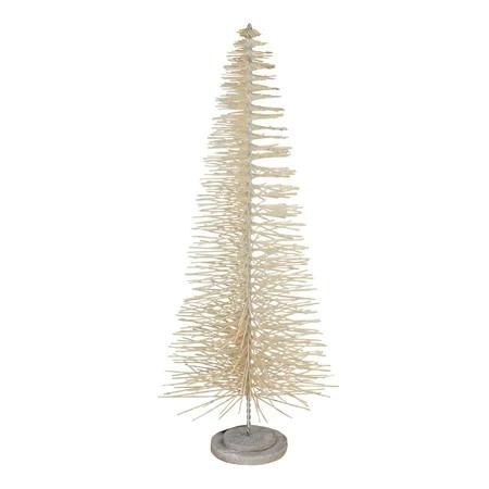 26 Gold Wooden Bottle Brush Christmas Tree | Walmart (US)