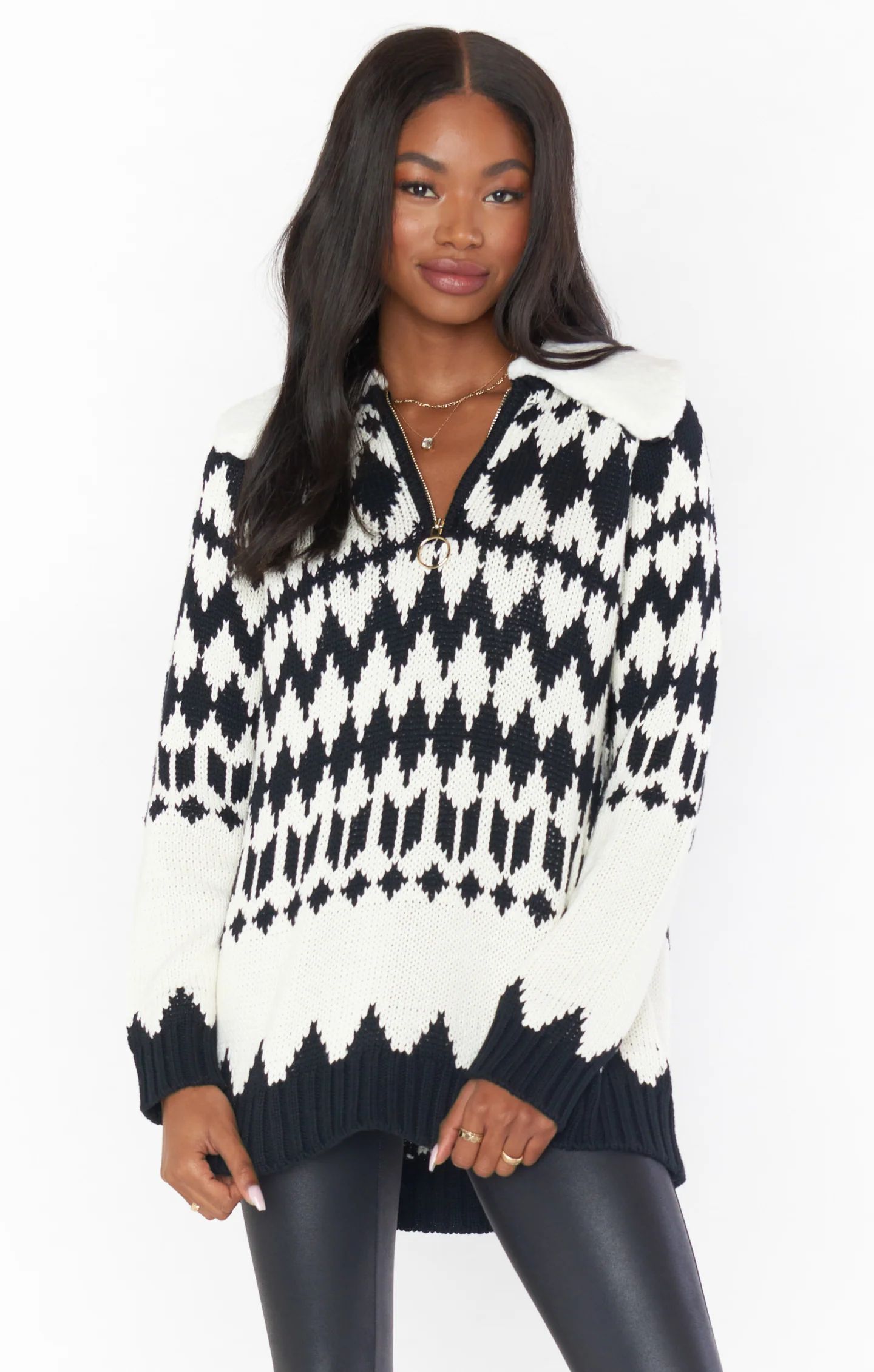 Sun Valley Pullover ~ White with Faux Sherpa | Show Me Your Mumu