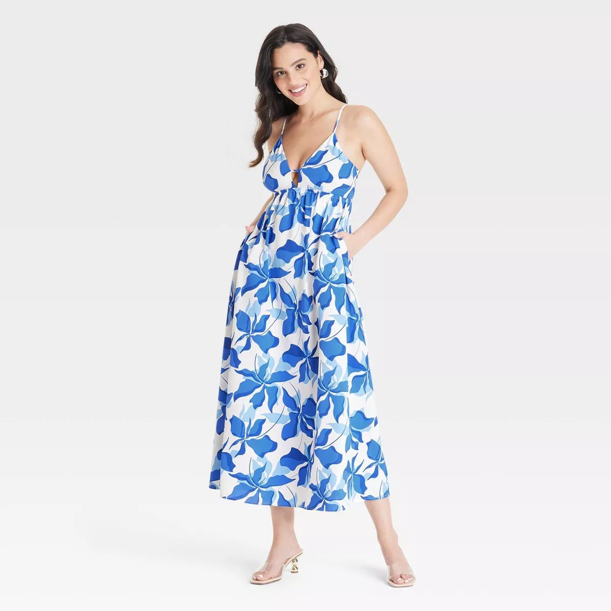 Women's Ruched Midi Dress - A New Day™ | Target