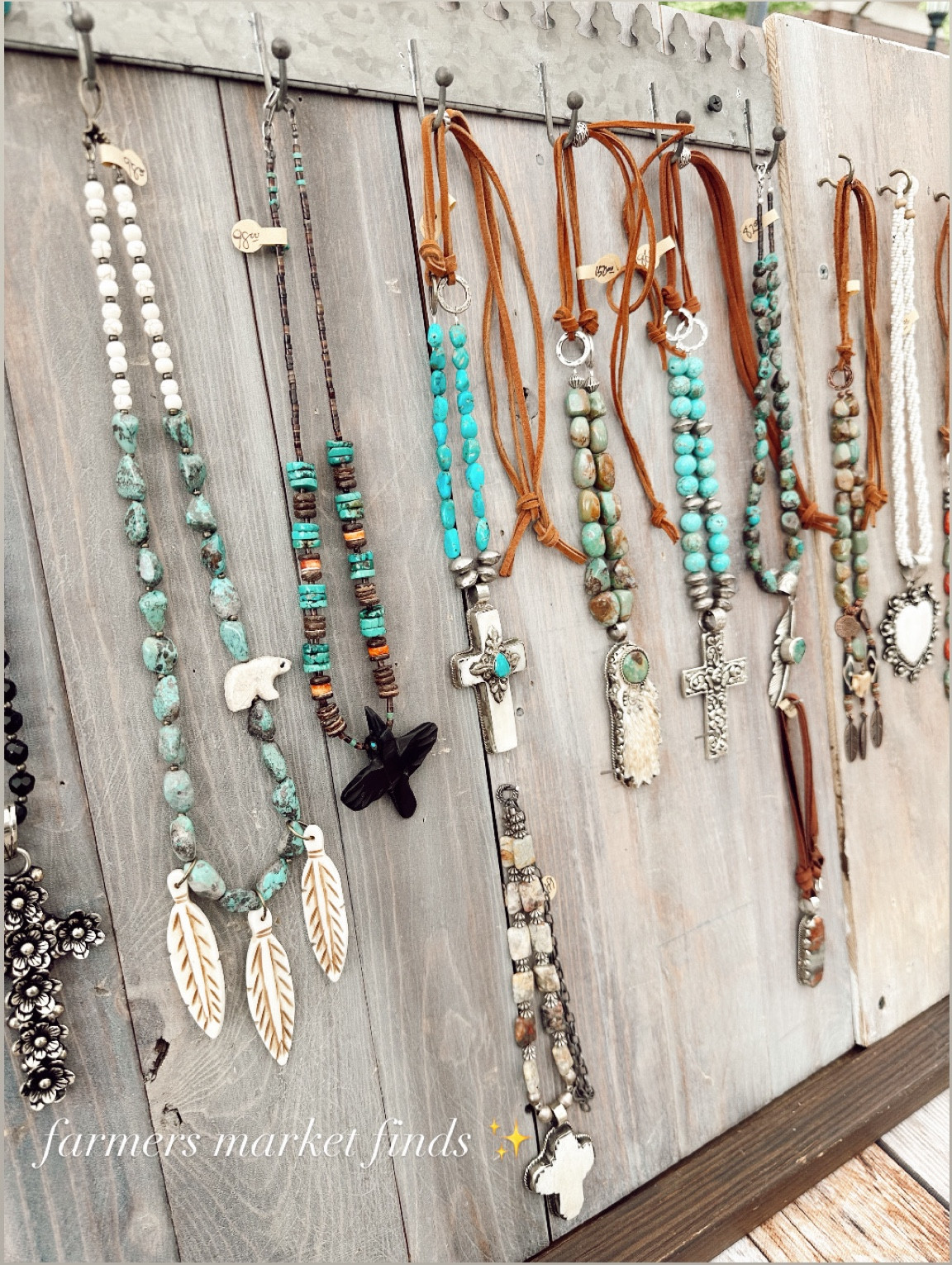 Turquoise necklaces from the farmers market! 🩵 brand is local to where I live and on Etsy! 

#LTKMothersDay