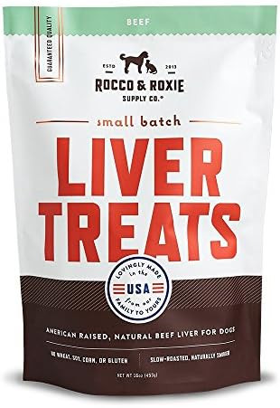 Rocco & Roxie Natural Beef Liver Treats – Healthy Grain-Free Dog Treats Made in The USA – Cru... | Amazon (US)