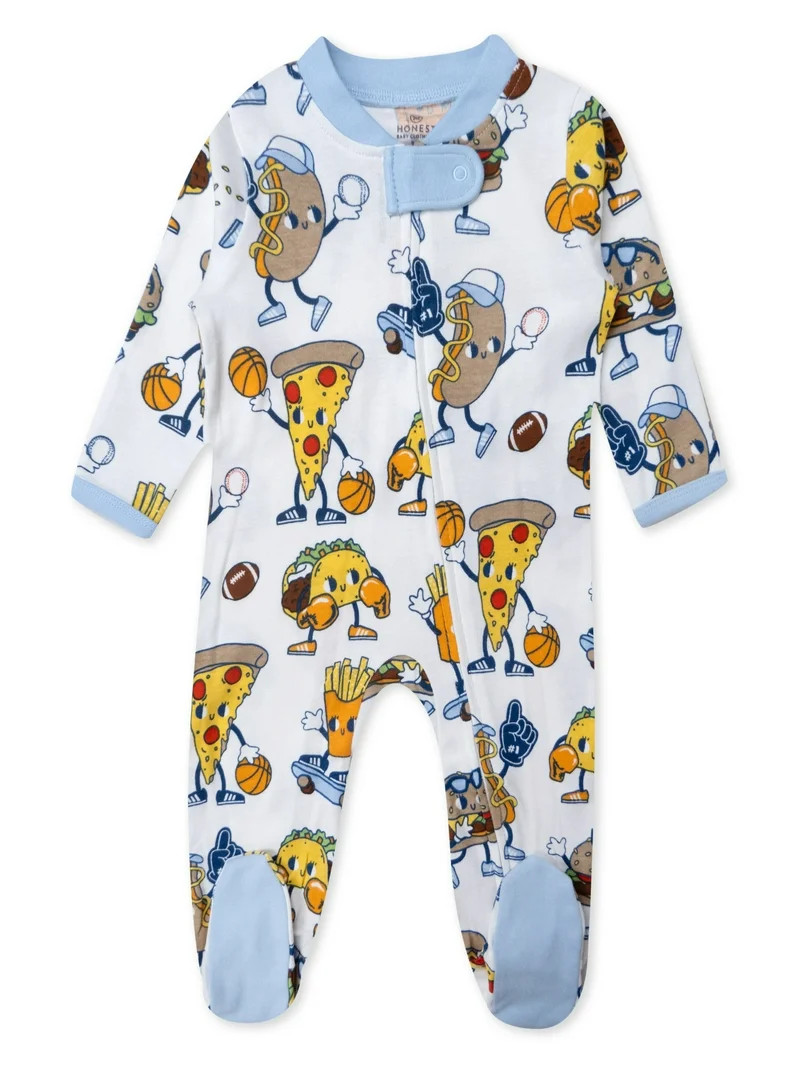 Honest Baby Clothing Organic Cotton Boy or Girl Long Sleeve Sleep N Play, Newborn to 9 Months - W... | Walmart (US)