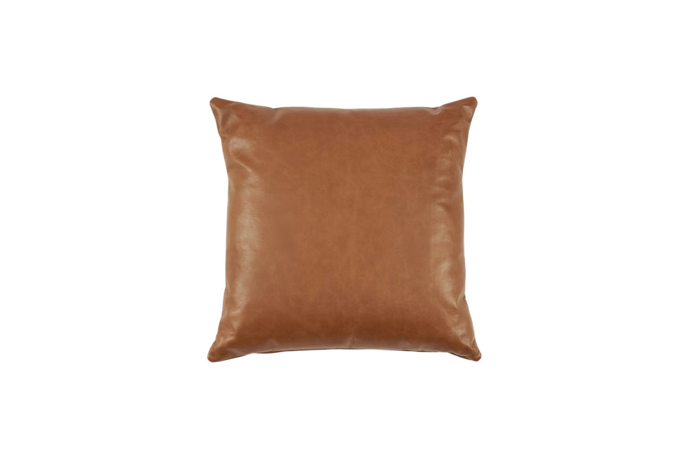 Orion Leather Throw Pillow | Castlery US | Castlery US