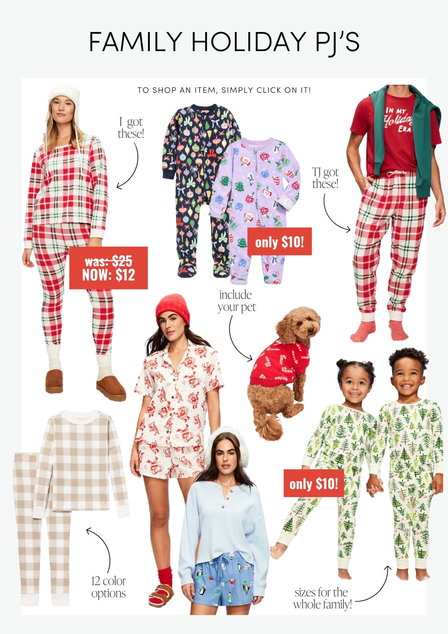 Matching family pjs! The cutest holiday tradition ever! Cozy matching pajamas for the whole family — even the pets.

ComeStayAwhile, Amanda Vernaci

FamilyPJs | HolidayTradition | CozySeason | ComeStayAwhile | AmandaVernaci | LTK gift guide | LTK holiday 


#LTKGiftGuide #LTKHoliday #LTKFamily