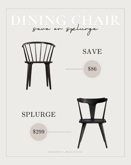 I can’t say enough good things  about both of these chairs! They really are such gorgeous dining chair options and come in a few color options too! If you’re looking for a budget friendly chair that’s cute and stylish, go for this SAVE option. If you’re willing to invest a bit more, the splurge option is worth it! The quality is unmatched and the wood texture adds a lot to the space  

#LTKsalealert #LTKSeasonal #LTKhome