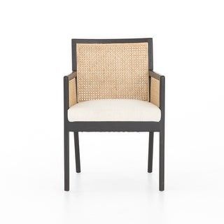 Natural Cane Dining Armchair-Brushed Ebony (Set of 4) - 22.75"w x 23.50"d x 33.00"h | Bed Bath & Beyond