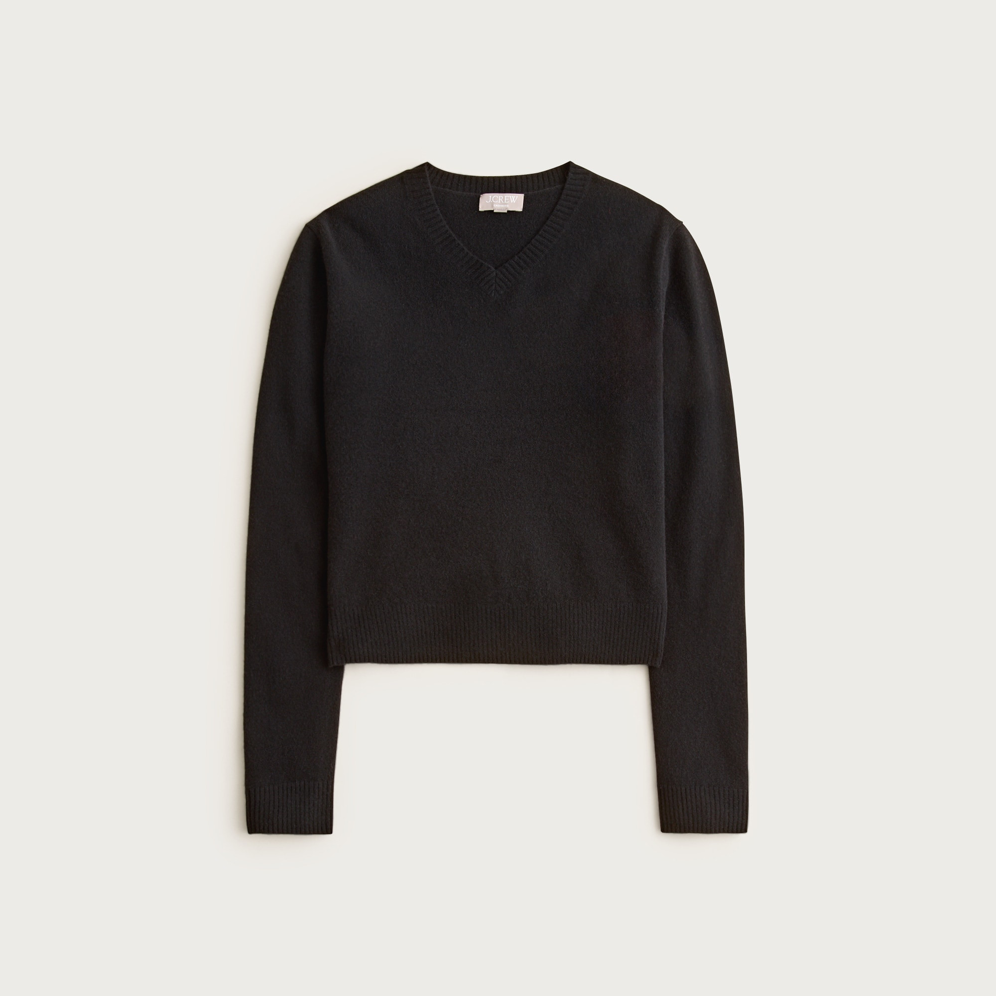 Cashmere high V-neck sweater | J. Crew US