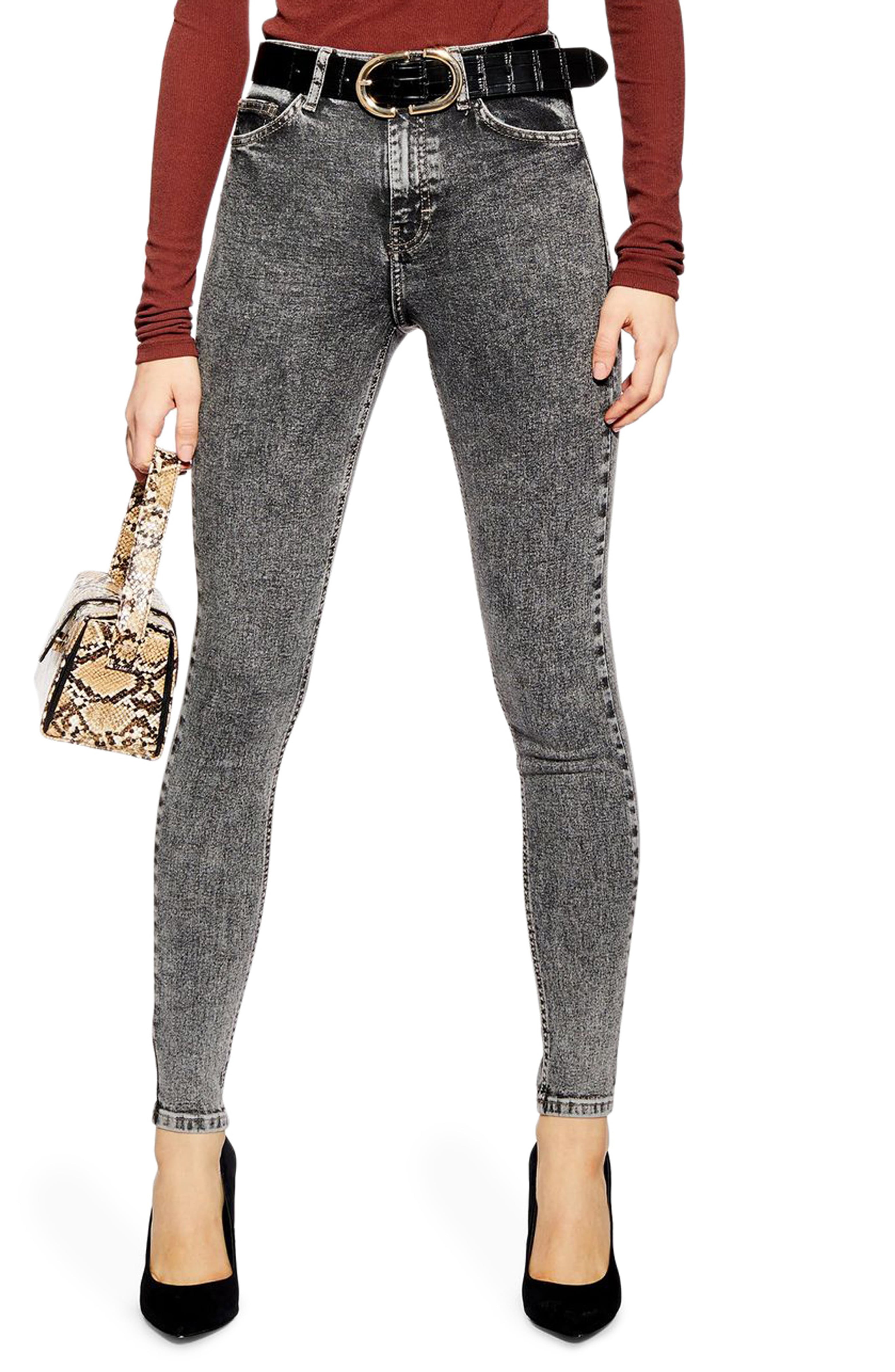 MOTO Jamie Acid Wash Ankle Skinny Jeans | Nordstrom
